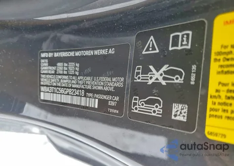 2016 BMW 428 Xi Sulev z USA, uszkodzony, nr VIN WBA3T1C56GP823418